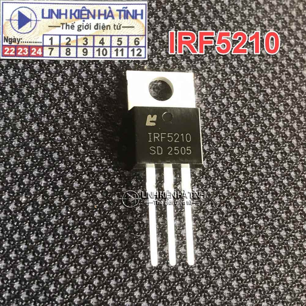 Mosfet IRF5210 kênh P 40A 100V hàng mới chính hãng - AA8