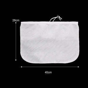 YESPERY Large Brew Bags Reusable Fine Mesh Strainer Bag for Home Brewing Fruit Cider Grape Beer Wine Making Food Yogurt Filter Nut Milk Drawstring Filter Bag
