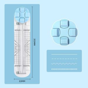 Oldlaiben 4-in-1 Manual Paper Trimmer Cutter Photo Crafting Cardboard Label Cutting School Office Tool Pemotong Kertas