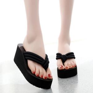 2025 Summer New Thick Bottom Waterproof Platform Strap Fashion Comfortable High Heels Retro Korean Version Coarse Heel Sandals for Women