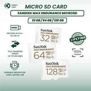 Kartu MicroSD SanDisk Max Endurance – Stabil untuk CCTV Dashcam Bodycam