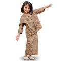 Baju Kurung Budak Perempuan Kurung Sedondon Kids 6-12 years Baju Raya Budak Printed Ironless Peplum Budak Girls Murah Muslim Set Baju Raya Perempuan 2025 Terbaru. 