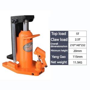 2.5T 5T 10T Industrial Claw Hydraulic Jack Manual Vertical Duckbill Heavy Duty Lifting Hydraulic Jack
