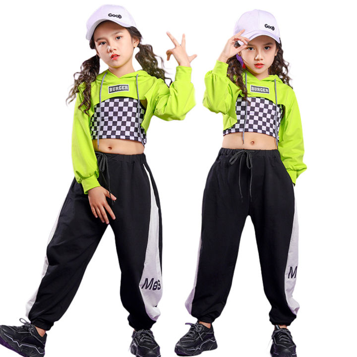  LOLANTA Girls' Hip Hop Clothes 2 Piece Dance Outfits