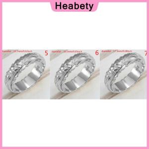 Heabety Exquisite Womens 14k Gold Ring Hang Engraved Flower Ring Anniversary Gifts