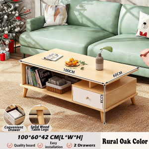 Coffee Tea Table Center Table Living Room Sofa Table 2 Layers Simplicity Desk With Storage Wood Tea Table Living Room TV Cabinet