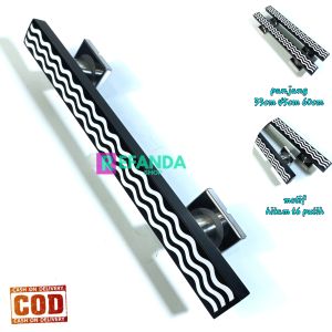 handle tarikan pegangan pintu rumah minimalis panjang 33cm 45cm dan 60cm bahan stainless steel untuk pintu depan dan kamar