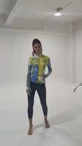 Quần Áo Yoga Mùa Thu Và Mùa Đông Quần Áo Yoga Dài Tay Thấm Mồ Hôi Và Giảm Ẩm Quần Áo Thể Thao Áo Khoác Bán Buôn Quần Áo Nén Mỏng Giản Dị Tất Cả LOGO