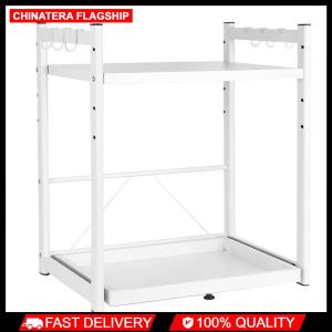 Drawer Oven Storage Rack Space Saving Pull-Out Storage Rack Multi-Purpose Microwave Oven Storage Rack for Home Kitchen