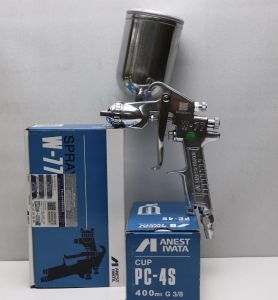 Súng Phun Sơn Anest Iwata W77-5G 3.5-4.0mm Tạo Hạt Phun Sần Loa Phun Chậu Cảnh Phun Hóa Chất Phun Sơn Nước
