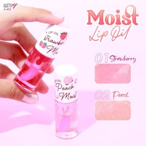 A-433 Ashley Moist Lip Oil แอชลีย์ ลิปออยล์ผสม Moisturizer  สวยฉ่ำ บำรุงริมฝีปาก เปลี่ยนสีตามค่า ph  กลิ่นหอมอ่อนๆ