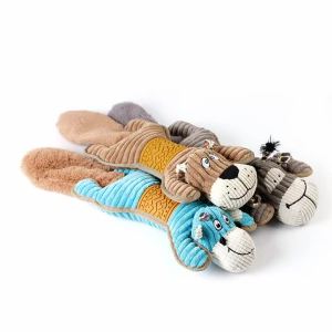 Durable Plush Dog Toy for Boredom Relief Interactive Play