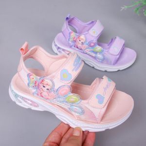 Xăng đan bé gái hình công chúa dễ thương sandal đi học mùa hè thoáng khí êm chân TV125