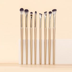 INTOONE Professional Makeup Brushes Set Gold Angled Triangle Eye Makeup Brush Portable Brighten Under Eye Cosmetics Brushes Tools Kits Women