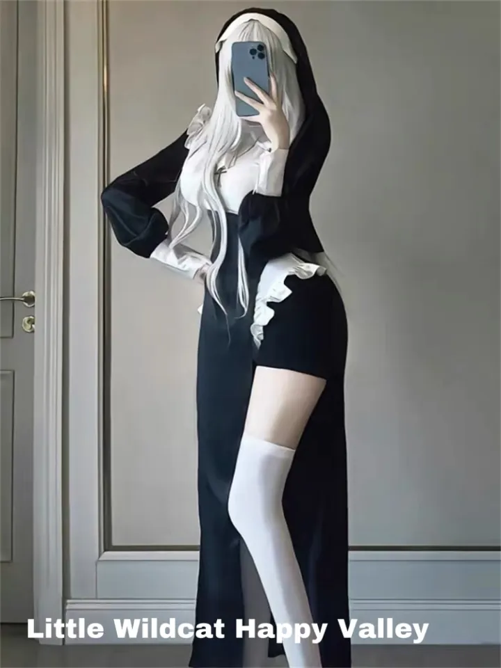 Sexy Sister Lingerie Set Nun Cosplay Uniform Japanese Sukumizu