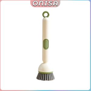 Onisa Long Handle 360° Rotatable Kitchen Cleaning Brush Built-in Soap Dispenser for Pot Bowl Sink