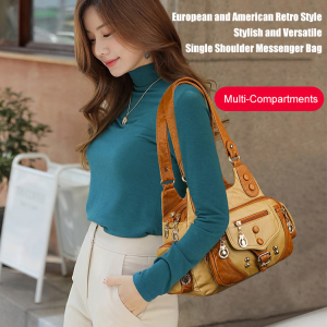 Luxury Shoulder Bag Fashionable Underarm Bag Mom Handbag Tote Retro Slanting Casual All-Match Womens Bag