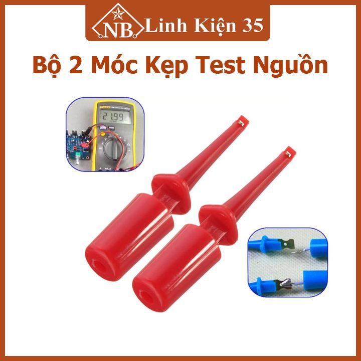 Cặp móc kẹp thử nghiệm đầu dò dây dẫn mini cho đồng hồ vạn năng | Lazada.vn