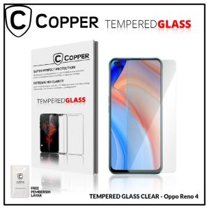 Oppo Reno 4 - COPPER TEMPERED GLASS FULL CLEAR Anti Gores