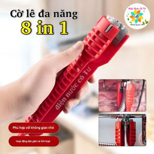 Dụng cụ vặn dây cấp nước 8 chức năng - dụng cụ mở chân vòi chén lạnh và nóng lạnh