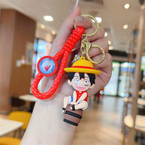 Gantungan Kunci 海贼王钥匙扣 One Piece Cute Anime Keychain 可爱卡通创意挂件吊饰 Bag Charm Keyring Figure Accessory
