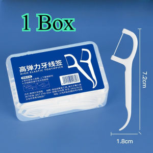 50Pcs/Box Disposable Dental Floss Interdental Brush Floss Flosser Picks Tooth Clean Oral Care