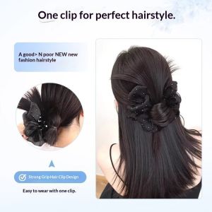 GUERBEIS Mở rộng kẹp búi tóc tóc thời trang cho phụ nữ-Cập nhật phong cách ngay lập tức với thiết kế cầm mạnh mẽ