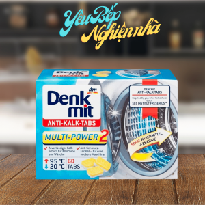 Viên tẩy vệ sinh lồng máy giặt Denkmit làm sạch lồng giặt chống mảng bám Yêu Bếp Nghiện Nhà VNM