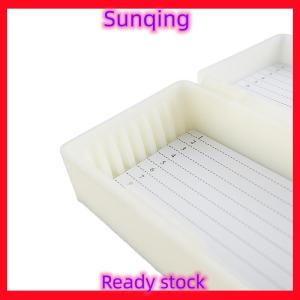 SQ Stationery [Flash Sale] Kính hiển vi Slide trường hợp Giữ tủ bệnh lý Slice hộp trượt hộp lưu trữ