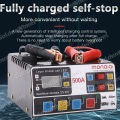 【MONQIQI】1200W Charger Aki /Accu Mobil Motor 12V/24V 10A/7A LCD Charger Portable 600A / 500A /400A Mobil Dan Motor Charger Aki GARANSI 365 HARI. 