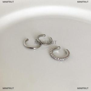 [COD] MINIFRIUT 3Pcs Simple Round Wrap Earrings Cartilage Ear Clip No Pierce Cartilage Earrings Ear Cuff