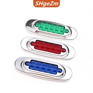 [COD] SHgeZm 1 cái 16LED 12-24V LED Side Marker ánh sáng vị trí Side Lights phổ quát cho xe tải Trailer vàng trắng đỏ xanh Xanh lá cây