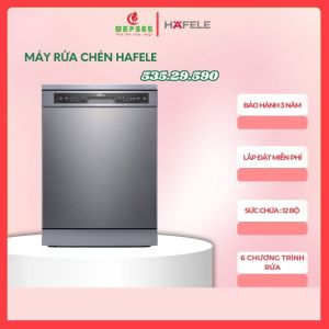 Máy rửa chén Hafele HDW-F60G 535.29.590 – Chính hãng nhập khẩu thiết kế hiện đại 6 chế độ rửa thông minh dung tích 12 bộ tiết kiệm điện & nước vận hành êm