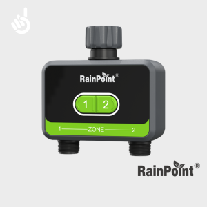 RainPoint Smart WiFi Garden Irrigation System (1 or 2 Zone)  Bluetooth App Control Rain Delay 6 Plans Auto Watering