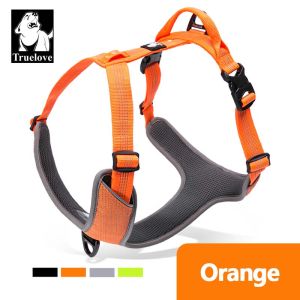 TRUELOVE Pet Dog Harness Padded Reflective Pet Harness Easy Control Dog Harness Outdoor Training Walking for Dogs Safety