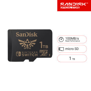 SanDisk and Nintendo Cobranded microSDXC 1TB SQXAO U3 C10 UHS-1 100MB/s R 90MB/s (SDSQXAO-1T00-GN3ZN)