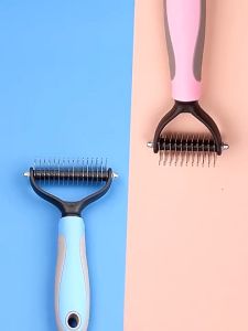 Bàn chải tẩy lông thú cưng hai mặt Sạch lông nhanh gỡ rối êm ái boss thoải mái mỗi ngày