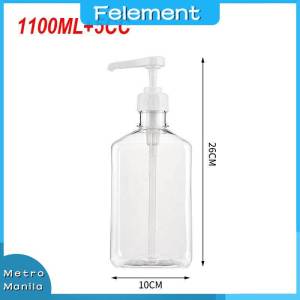 1100ml Coffee Syrup Dispenser With Pump Jam Syrup Extractor Plastic Extrusion Bottle