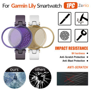 Zenia 1PC 20D HD เต็มหน้าจอขอบโค้งเต็มรูปแบบฟิล์มกันรอยสําหรับ Garmin Lily สมาร์ทวอท์ช Smartwatch HD 9H 3D แก้วป้องกันการระเบิดฟิล์มป้องกันรอยขีดข่วน