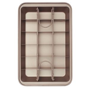 APRICOT Thickened Brownie Pan Creative Reusable Brownie Baking Tray Baking Tool Non Stick Cake Mold Square Bread