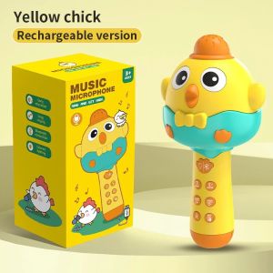 Mainan Mikrofon Edukasi Anak Mic Wireless Bluetooth Karaoke Bayi Musik Kualitas Baik