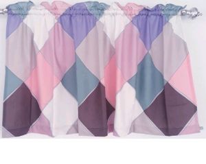 gorden hordeng kolong meja dapur minimalis motif nara warna pink murah
