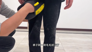 Găng tay chải chuốt cho thú cưng hai mặt cho các loại tóc vệ sinh trong gia đình Lược chải tóc chẻ ngọn cho quần áo và thảm