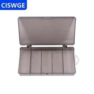 [COD] CISWGE 5 Compartments Fishing Tackle Box Storage Case Fly Fishing Lure Spoon Hook Bait Case Boxes Fishing Accessories Tools