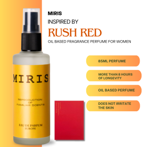 Rush Red Oil Based Perfume For Women Sweet Fresh Floral Scent 85ml MIRIS