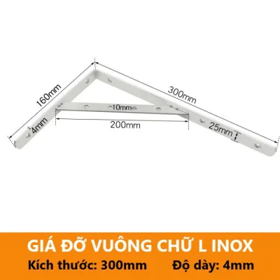 GIÁ ĐỠ KỆ TREO TƯỜNG INOX SUS304