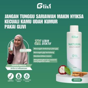 [ NEW ] GLIVI Natural – Obat Kumur Herbal Siwak & Manggis | Mulut Segar Aman Untuk Busui & Bumil