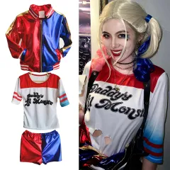 Women Girls Harley Quinn Cosplay Costumes Halloween Jocker Jacket
