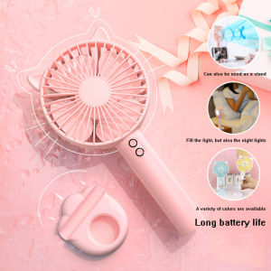 USB Rechargeable Portable Mini Fan Strong Wind Adjustable Kipas Pegang Charging Bracket Third Gear Wind