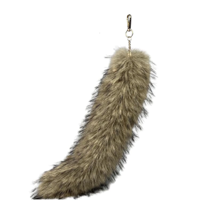 Realistic Faux Animal Tail Keychain Bag Adornment Cosplay Furs Charm Pendant Handmade Backpack and Purse Decoration